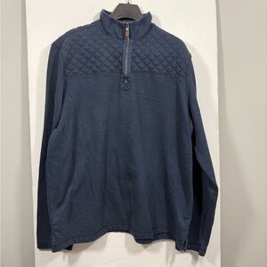 G.H. Bass & Co. Men's Dark Blue Zip-Up Sweater Size Large